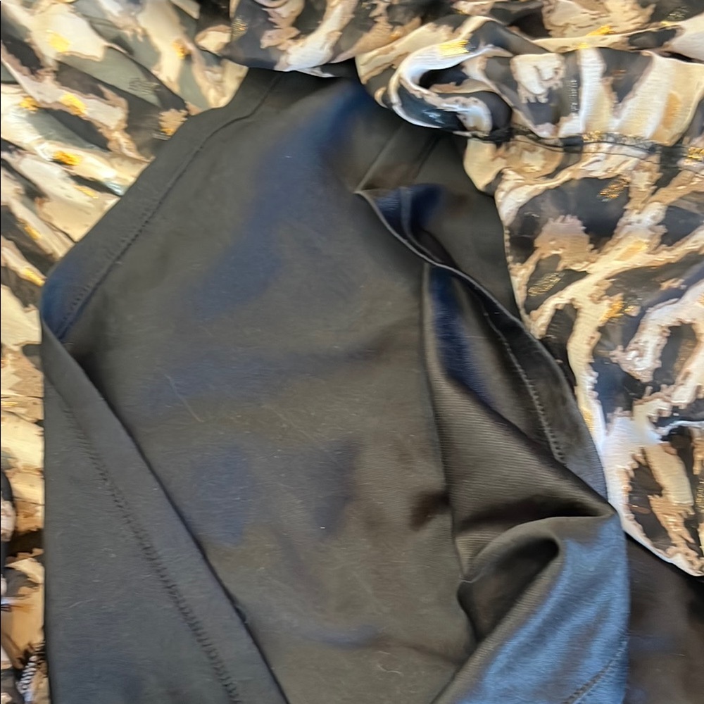 T Tahari Collared Tiered Midi Dress Animal Print Long Sleeve - Picture 12 of 14